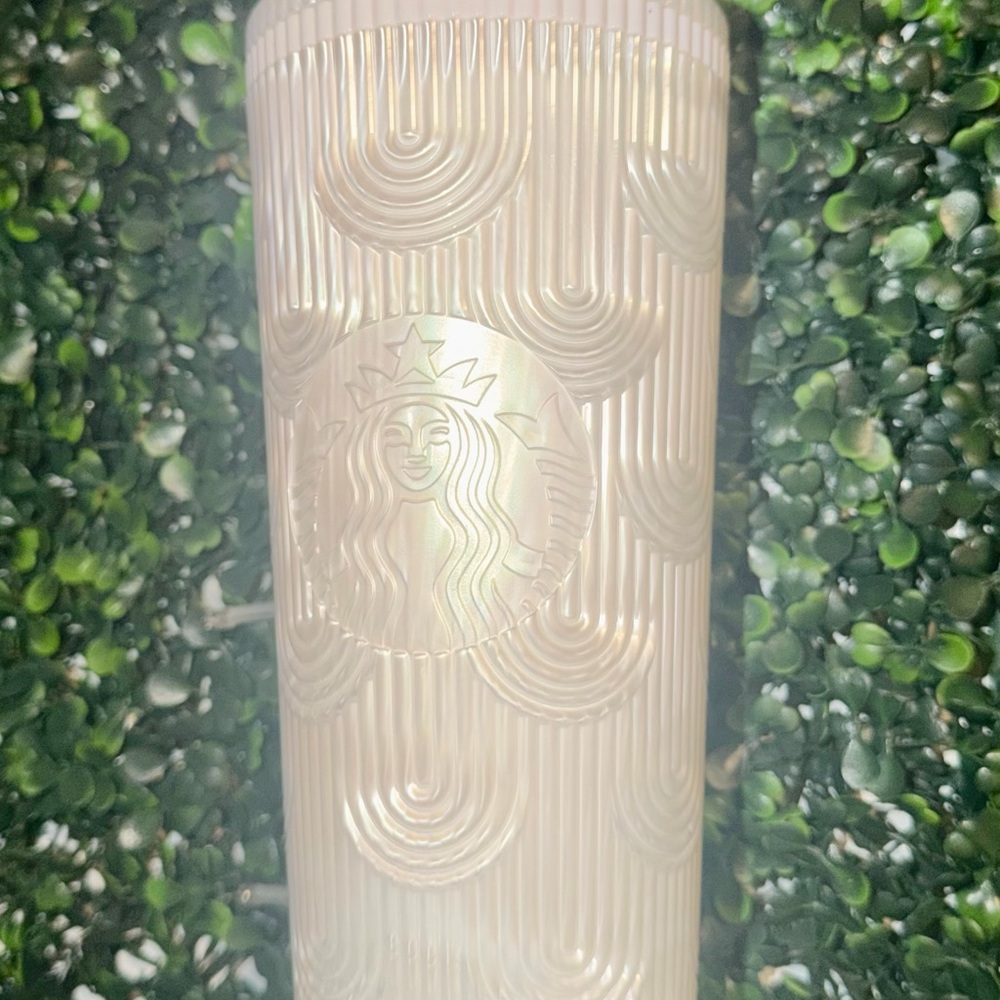 Starbucks Iridescent Pearl Patterned Tumbler